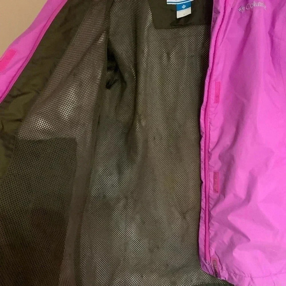 Columbia bright purple rain Omni tech jacket water resistant | size small - Picture 6 of 7